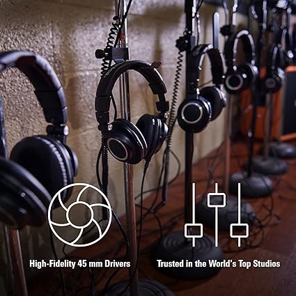 Audio-Technica ATH-M50X Professional Studio Monitor Headphones